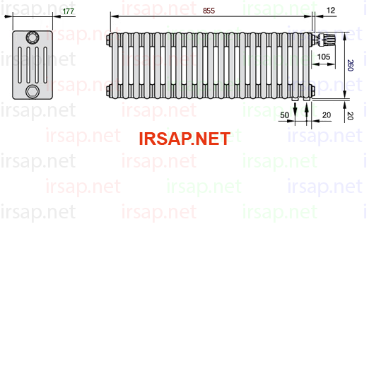 Радиатор IRSAP Tesi 50260/19 T25 CL 01